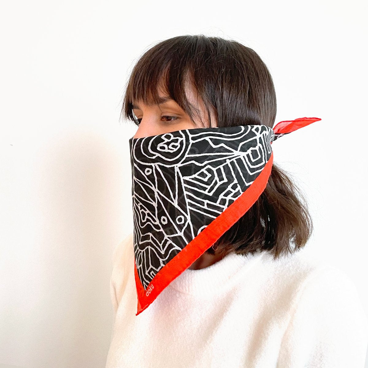Mazed Cotton Scarf