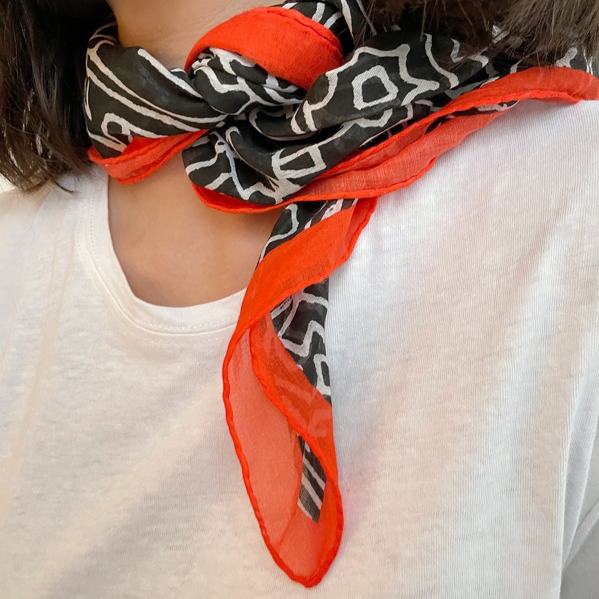 Mazed Cotton Scarf
