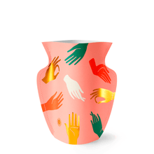 Load image into Gallery viewer, Hamsa Pink Mini Paper Vase
