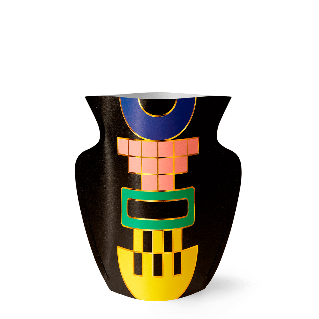 Templo Black Mini Paper Vase