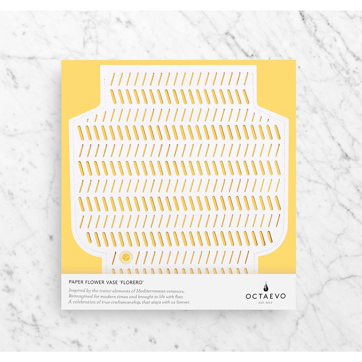 Coral Perforated Paper Vase