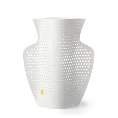 Cyano Perforated Paper Vase