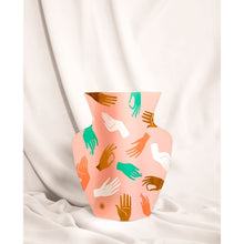 Load image into Gallery viewer, Hamsa Pink Paper Vase
