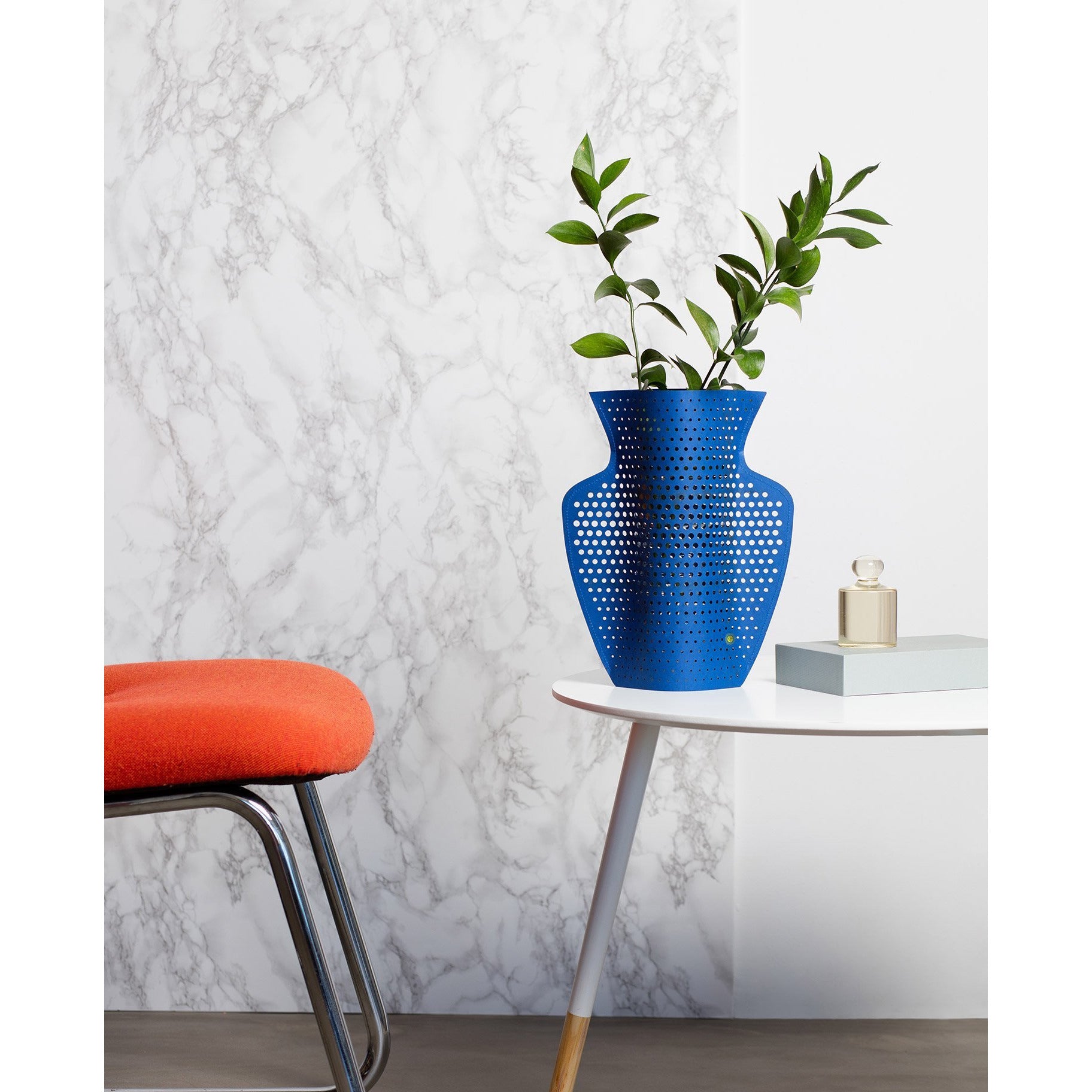 Helio Perforated Paper Vase.