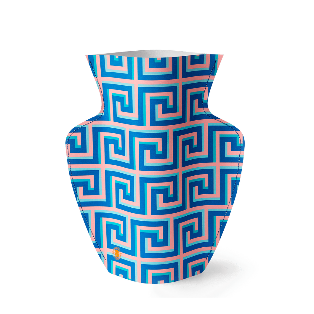 Icarus Blue Paper Vase