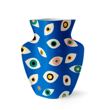 Load image into Gallery viewer, Nazar Blue Paper Vase
