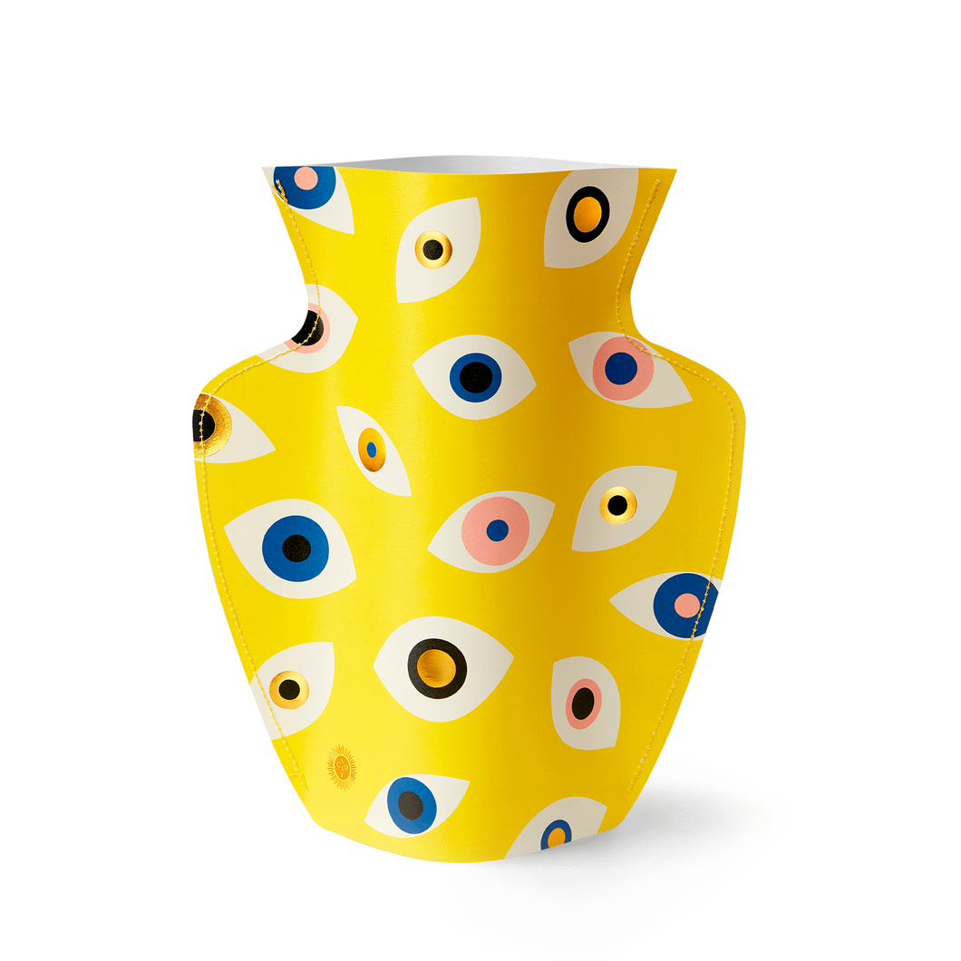 Nazar Yellow Paper Vase