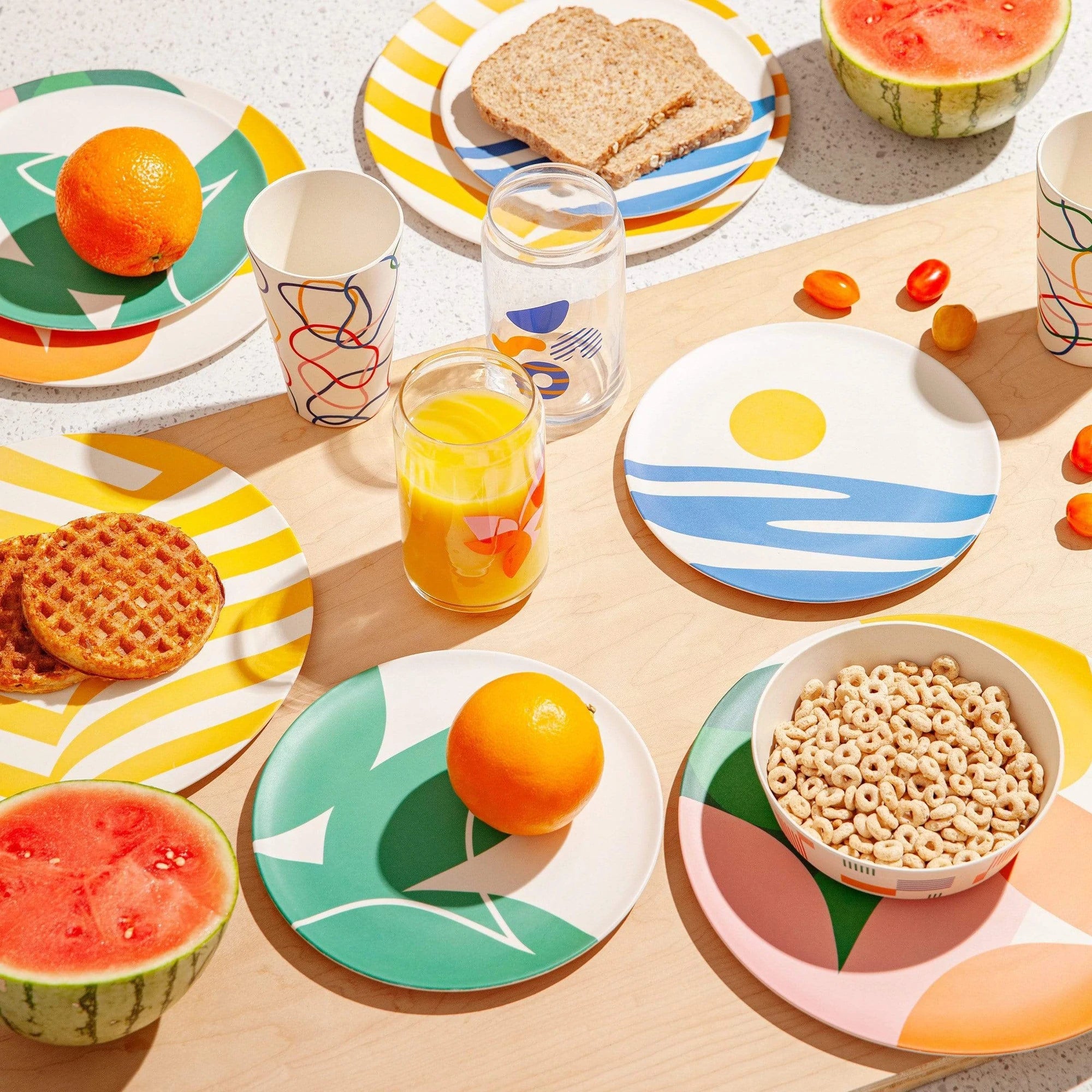 Bamboo Dinner Plates - Set of 4