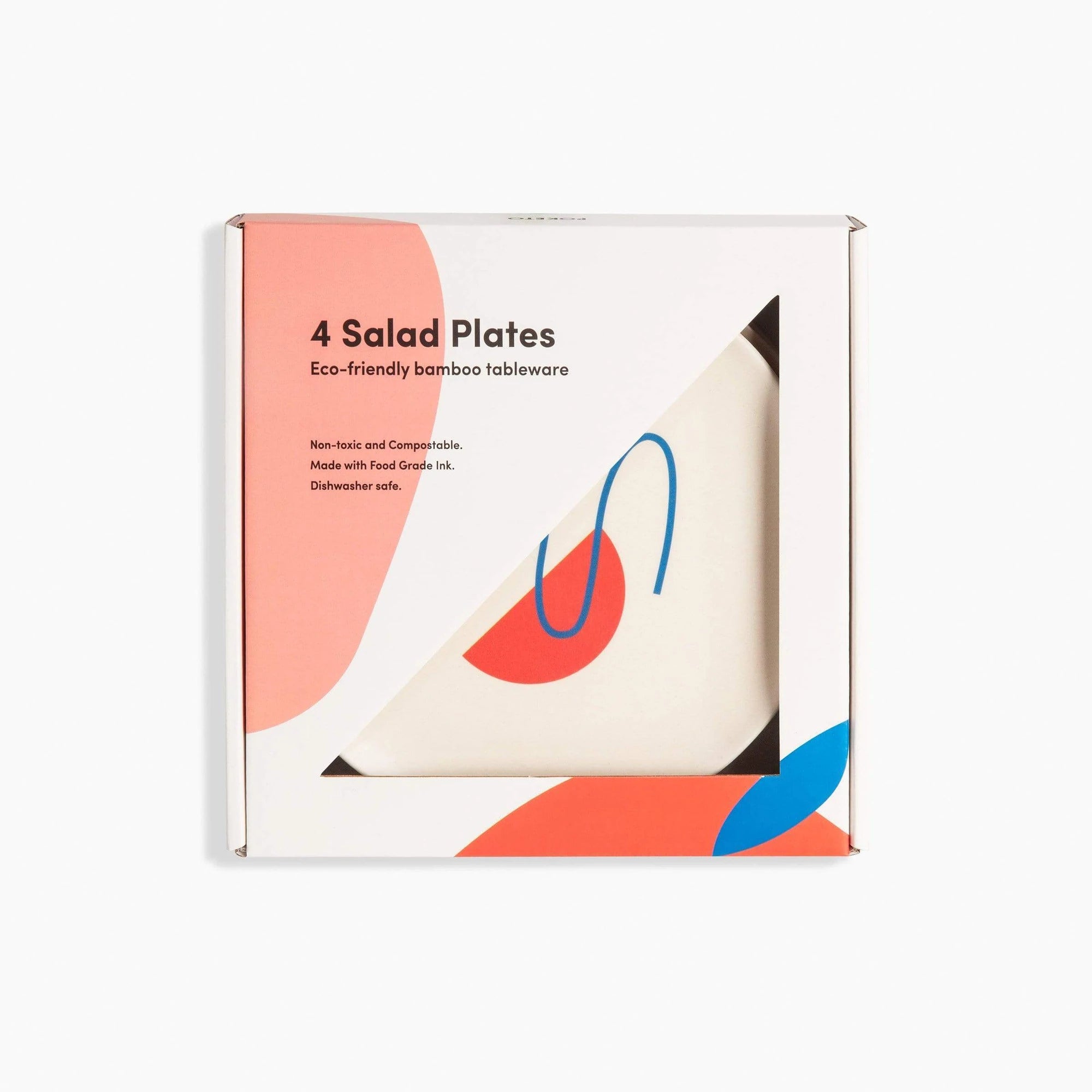 Bamboo Salad Plates - Set of 4