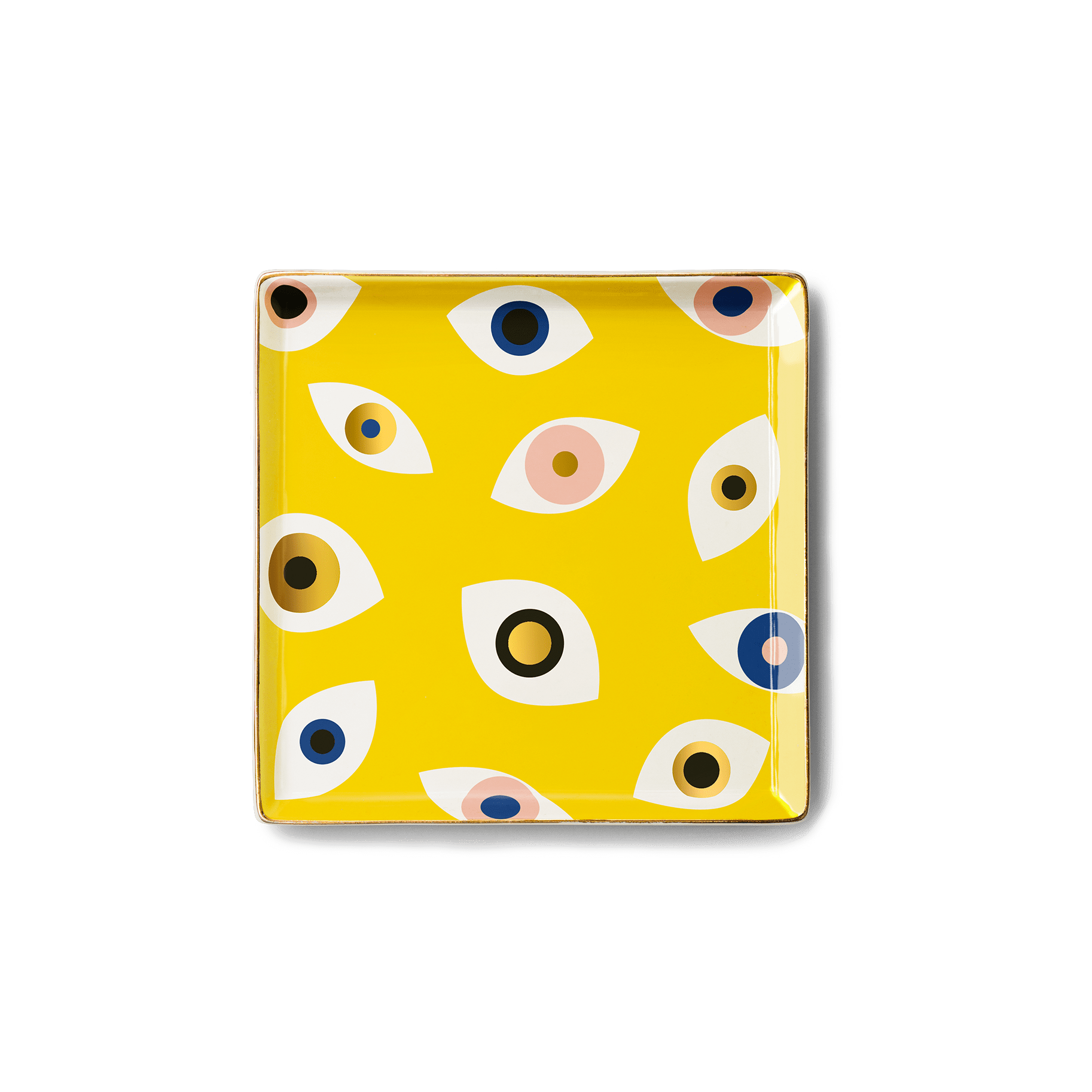 Nazar Yellow Ceramic Tray