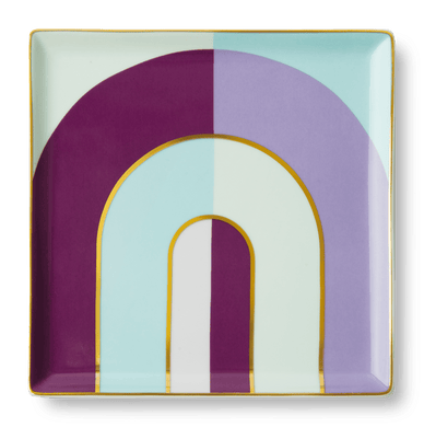 Riviera Arch Purple Ceramic Tray