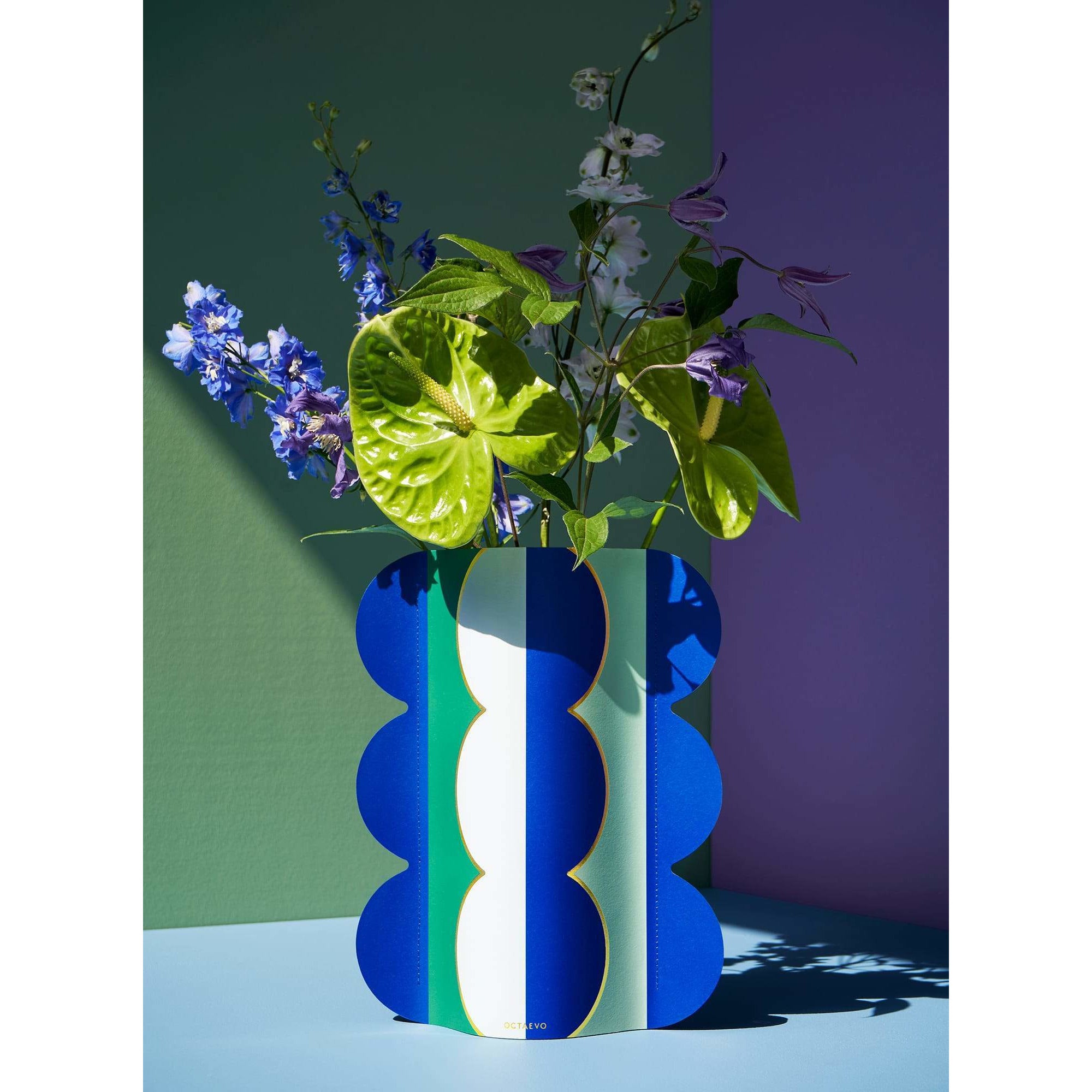 Riviera Wave Paper Vase