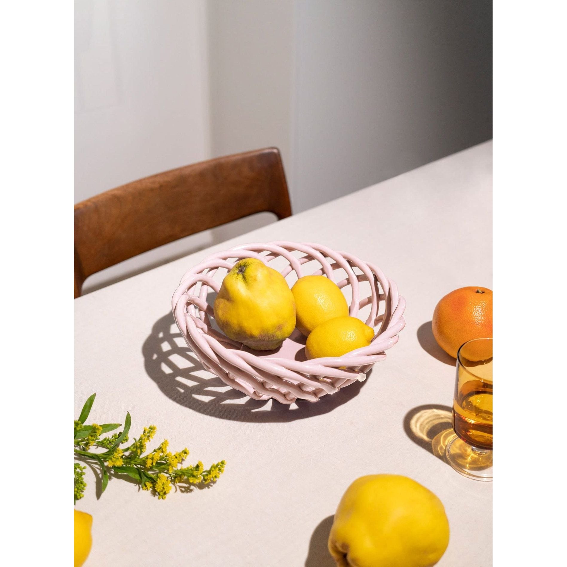 CASA ZIKI - Small Sicilia Ceramic Basketf