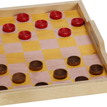 Load image into Gallery viewer, Checker Serving Tray Game Set - Pastel
